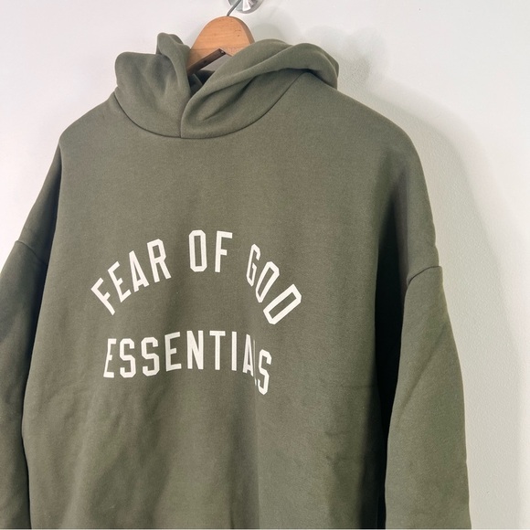 Fear of God Essentials Military Fleece Hoodie - Picture 6 of 13